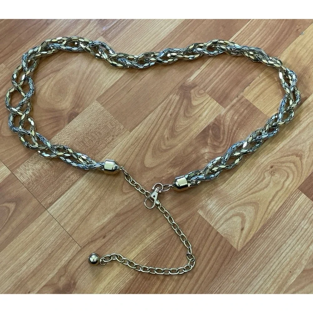 Vintage 2 Tone Triple Link‎ Belt